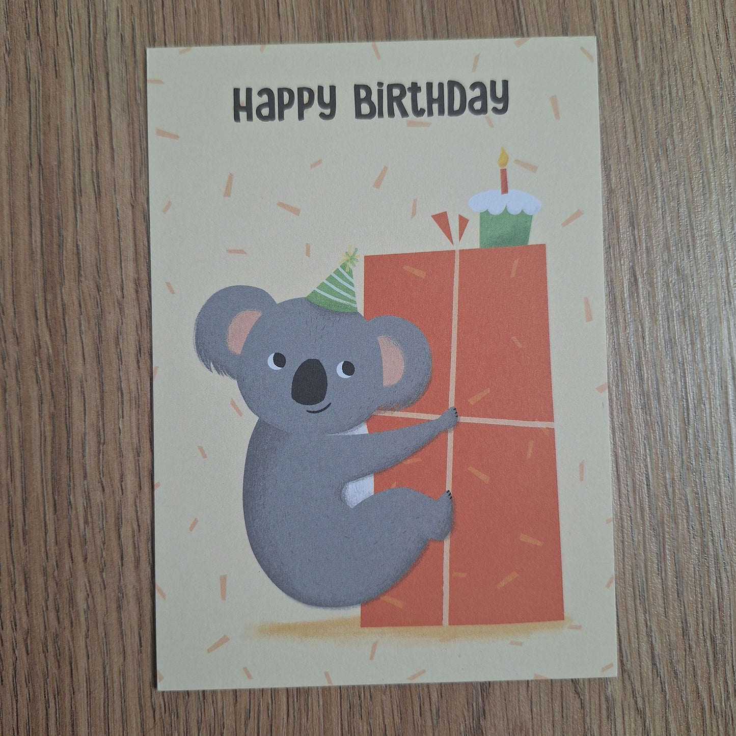 Koala verjaardagskaart