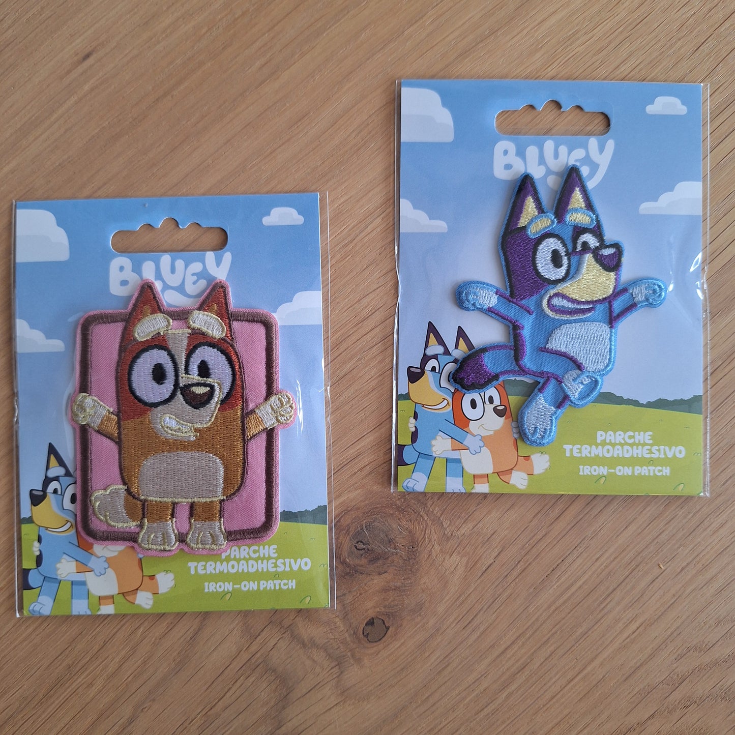 Bluey strijkapplicaties