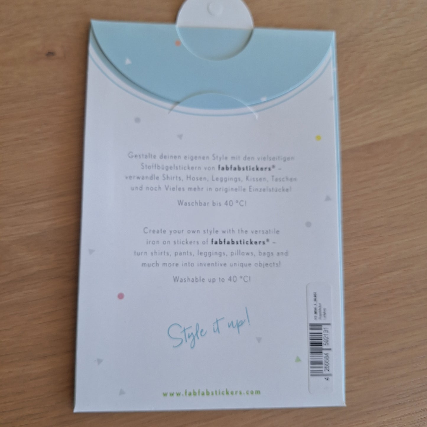 Stofsticker sterren - zilver en blauw