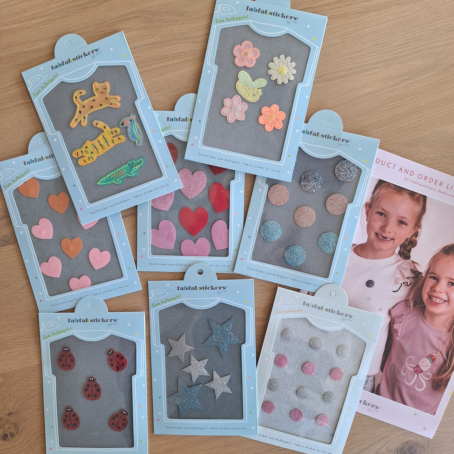 Stofsticker sterren - zilver en blauw