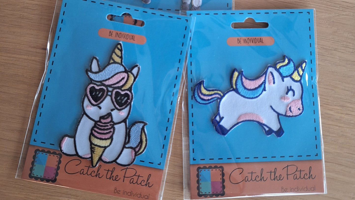 Unicorn springend embleem