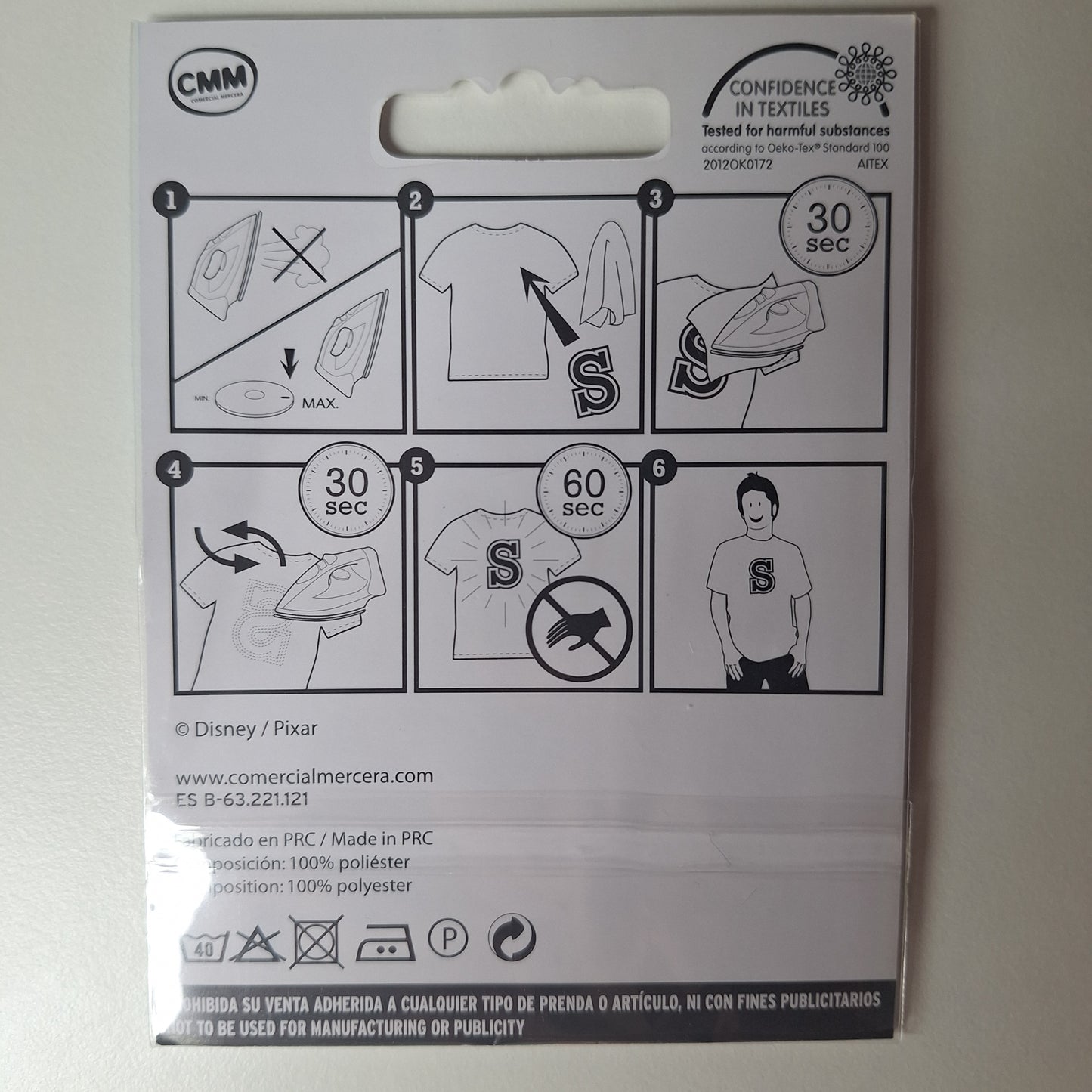 Strijkinstructies embleem