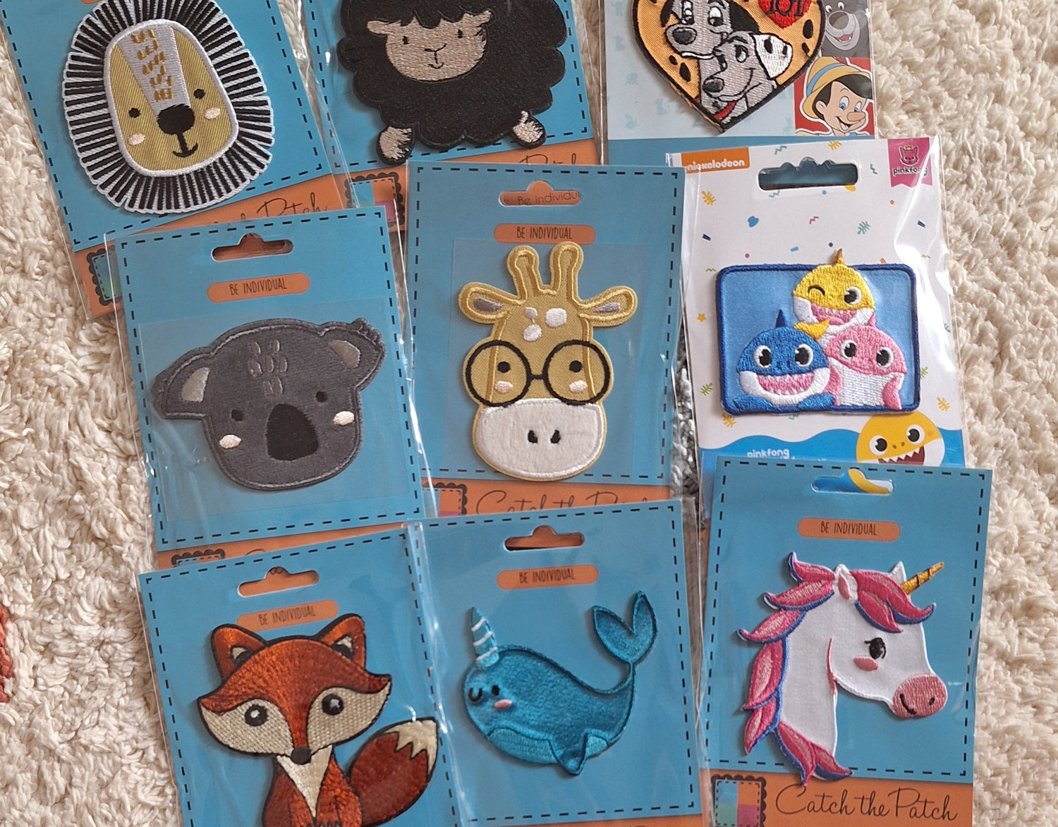 Dieren strijkemblemen