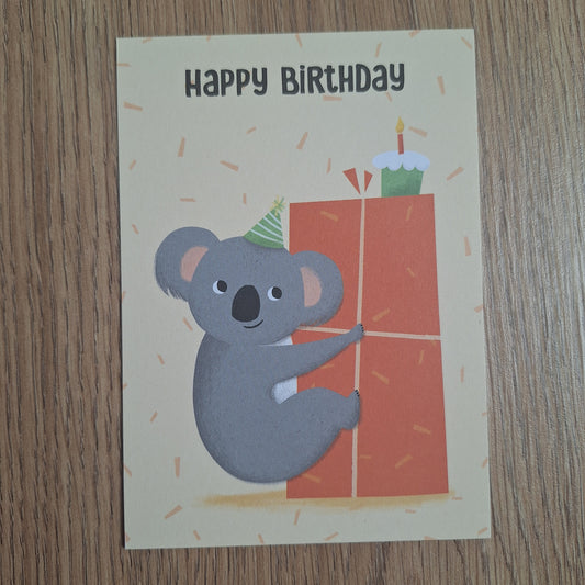 Koala verjaardagskaart