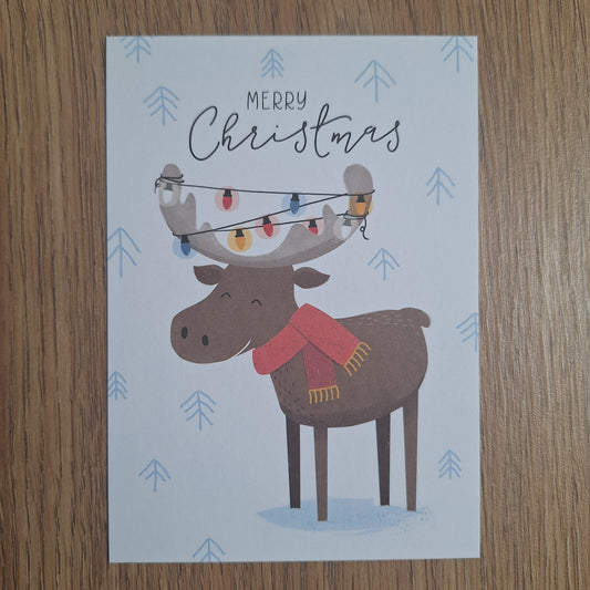 Hert kerstkaart