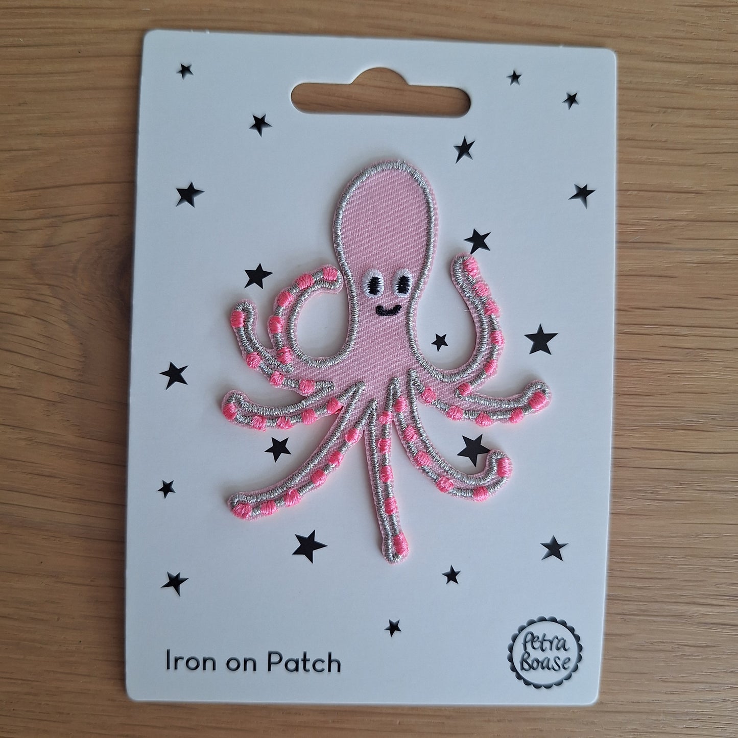 Inktvis strijkembleem - Petra Boase