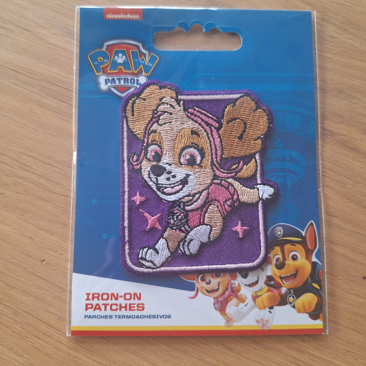 Strijkapplicatie Paw Patrol Sky