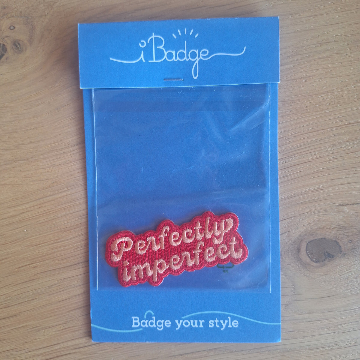 Perfectly Imperfect strijkembleem