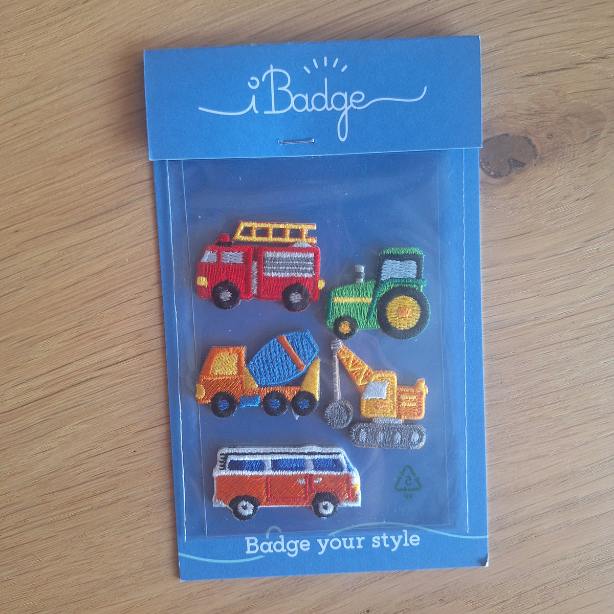 Voertuigen strijkemblemen – set van 5