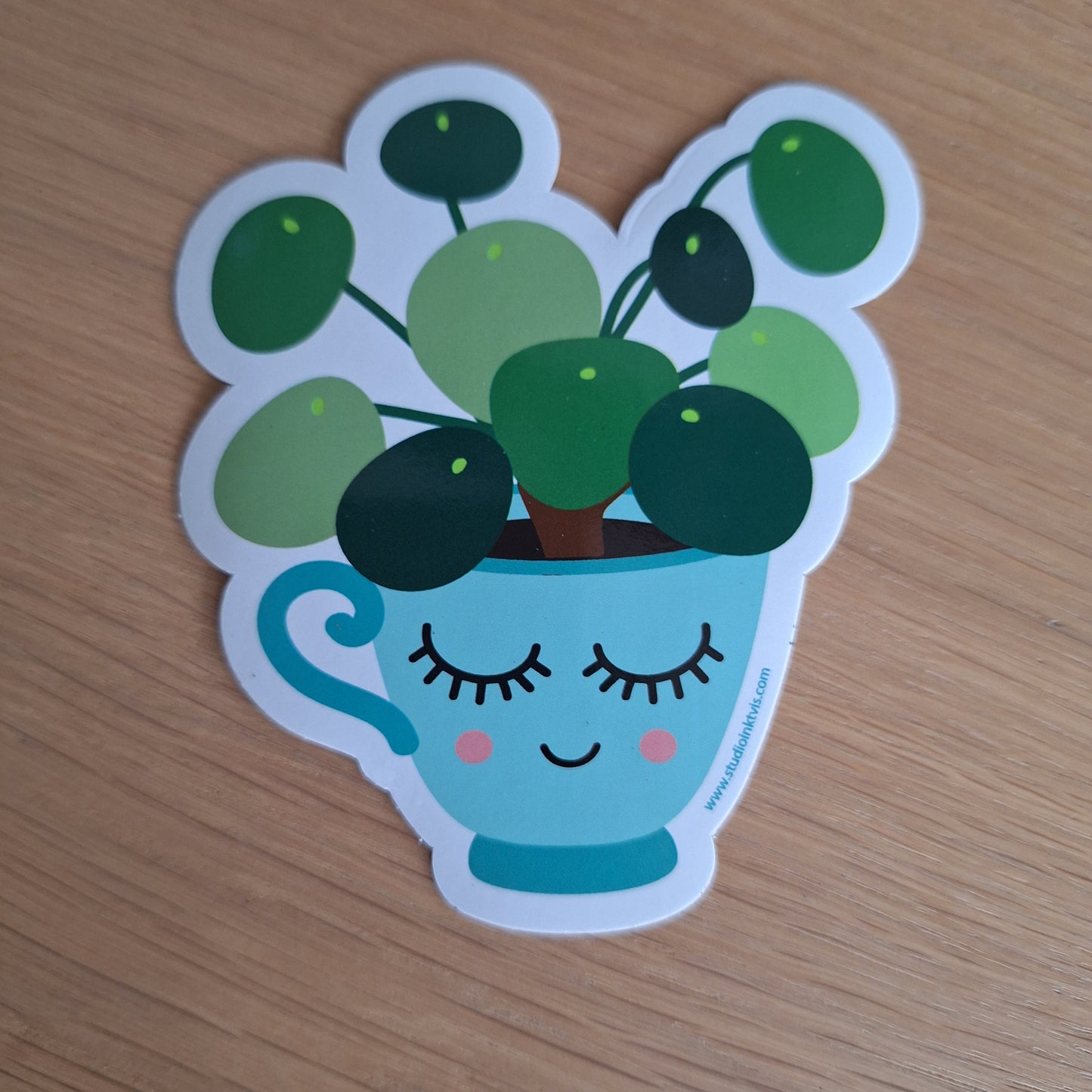 Vinyl sticker plant