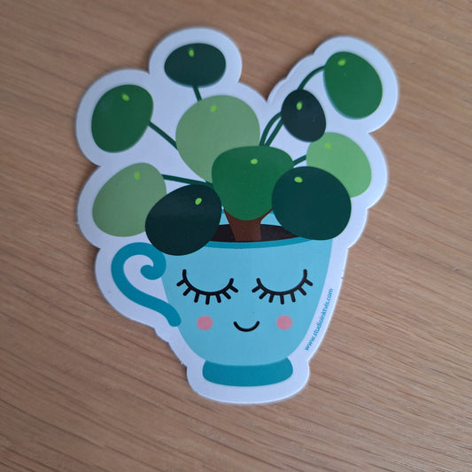 Vinyl sticker plant