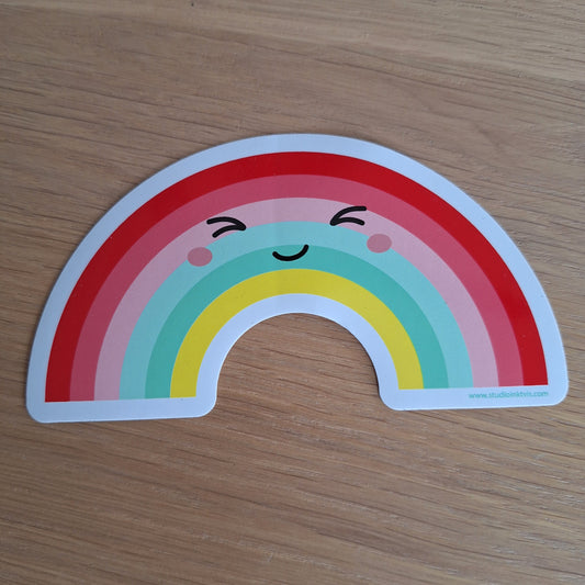 Vinyl sticker regenboog