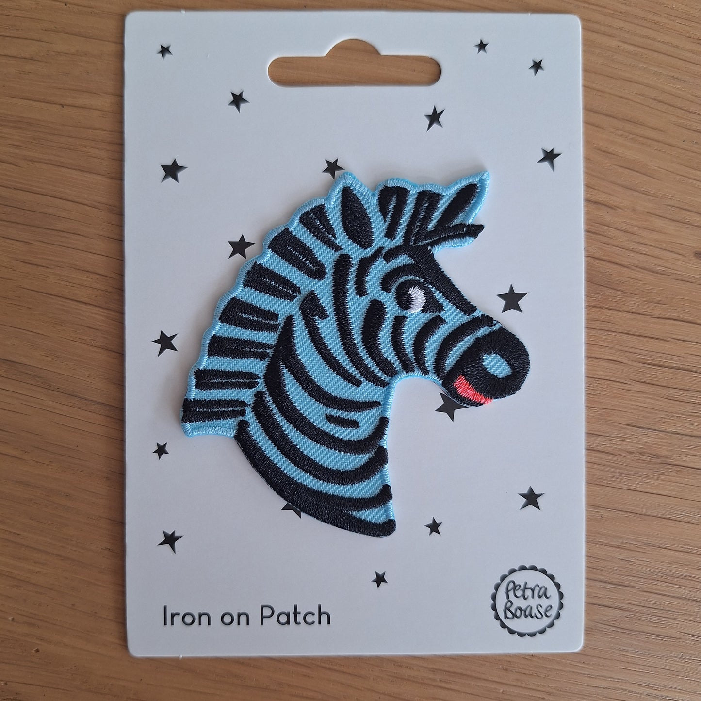 Zebra strijkembleem - Petra Boase