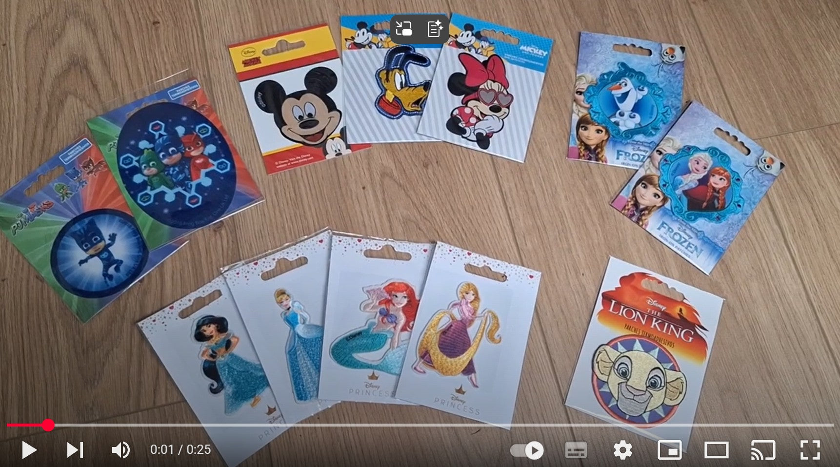 Video laden: Disney strijkemblemen en patches